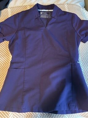 Figs Women’s Deep Purple V-Neck Medical Scrub Top